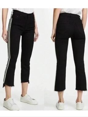 Mother Women's Insider Crop Step Fray Guilty Racer Ankle Jeans Size 26